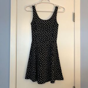Divided H&M Black & White Polkadot Dress Size 2